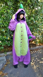 Size: 844x1498 | Tagged: artist needed, safe, imported from derpibooru, spike, human, clothes, convention, cosplay, craft, irl, irl human, kigurumi, onesie, photo, solo