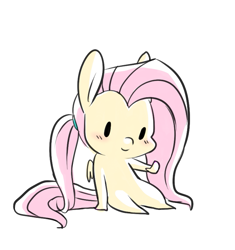 Size: 741x787 | Tagged: safe, artist:saber-panda, imported from derpibooru, fluttershy, alternate hairstyle, female, solo