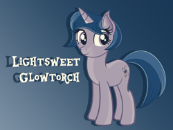 Size: 4000x3000 | Tagged: safe, artist:ivacatherianoid, imported from derpibooru, oc, oc only, oc:lightsweet glowtorch, solo, vector