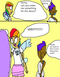 Size: 2544x3280 | Tagged: safe, artist:bulbaderp, imported from derpibooru, rainbow dash, rarity, human, humanized, ms paint, stylistic suck