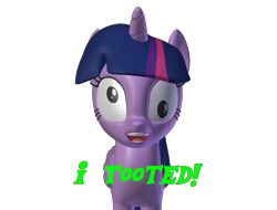 Size: 1065x808 | Tagged: safe, artist:creatorofpony, imported from derpibooru, twilight sparkle, alicorn, pony, 3d, blender, derp, fart joke, implied farting, pose, twilight sparkle (alicorn)