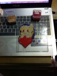 Size: 1000x1338 | Tagged: safe, artist:2ju, imported from derpibooru, oc, oc only, oc:vestie, perler beads