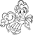 Size: 2550x2720 | Tagged: safe, artist:tygerbug, imported from derpibooru, pinkie pie, clothes, coloring page, female, high res, ice skates, ice skating, monochrome, scarf, skates, smiling, solo