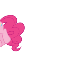 Size: 440x440 | Tagged: safe, artist:tiredbrony, imported from derpibooru, pinkie pie, pony, derpibooru, animated, cute, diapinkes, eyes closed, female, fourth wall, horses doing horse things, jumping, juxtaposition, juxtaposition win, meme, meta, multi image animation, part of a series, pinkie roll mosaic, rolling, simple background, smiling, solo, transparent background, trotting