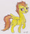 Size: 3006x3448 | Tagged: safe, artist:fly1ngsquid, artist:r0cketsquid, imported from derpibooru, spitfire, pegasus, pony, chest fluff, drawing, female, fluffy, mare, messy mane, solo, traditional art
