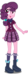 Size: 2000x5300 | Tagged: safe, artist:xebck, imported from derpibooru, sugar belle, equestria girls, friendship games, the cutie map, absurd resolution, crystal prep academy, equestria girls-ified, female, simple background, solo, transparent background, vector