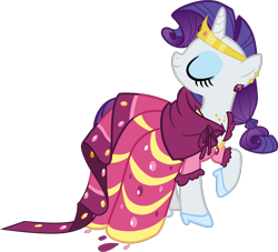 Size: 2828x2569 | Tagged: safe, imported from derpibooru, rarity, the best night ever, castle creator, clothes, dress, female, gala dress, glass slipper (footwear), high heels, jewelry, official, shoes, simple background, solo, tiara, transparent background, vector