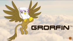 Size: 1136x640 | Tagged: safe, imported from derpibooru, screencap, gilda, griffon, copyright, demo disk, funhaus, gameplay, grorfin, legendary, lp, meme, photoshop, pun, rooster teeth, trademark, video, video game