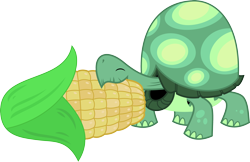 Size: 3556x2298 | Tagged: safe, artist:porygon2z, imported from derpibooru, tank, corn, eating, food, herbivore, male, simple background, solo, transparent background, vector