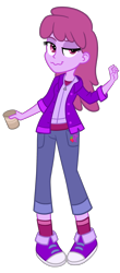 Size: 1368x3096 | Tagged: safe, artist:thecheeseburger, imported from derpibooru, berry punch, berryshine, equestria girls, background pony, converse, equestria girls-ified, female, solo, tipsy