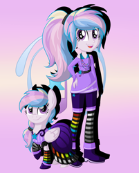 Size: 4104x5104 | Tagged: safe, artist:thecheeseburger, imported from derpibooru, oc, oc only, oc:orient duetta wonder, equestria girls, absurd resolution, clothes, cutie mark, mole, ponytail, solo, square crossover