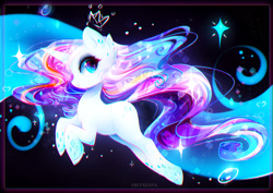 Size: 2157x1530 | Tagged: safe, artist:koveliana, imported from derpibooru, rarity, chromatic aberration, color porn, female, rainbow power, solo