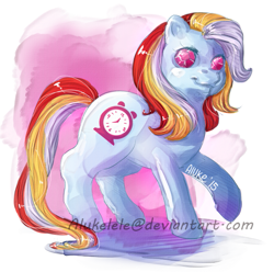 Size: 625x619 | Tagged: safe, artist:alukelele, imported from derpibooru, bright eyes (twinkle eyed pony), twinkle eyed pony, female, g1, solo