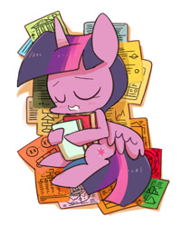 Size: 800x1000 | Tagged: safe, artist:joycall6, imported from derpibooru, twilight sparkle, alicorn, pony, book, female, mare, princess sleeping on books, sleeping, solo, that pony sure does love books, twilight sparkle (alicorn)