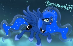 Size: 640x407 | Tagged: safe, artist:parisponythe77, imported from derpibooru, princess luna, female, solo