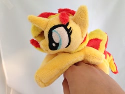 Size: 1024x768 | Tagged: safe, artist:kazzysart, imported from derpibooru, sunset shimmer, pony, unicorn, beanie (plushie), irl, photo, plushie, solo