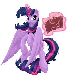 Size: 2560x3000 | Tagged: safe, artist:ohemo, imported from derpibooru, twilight sparkle, alicorn, pony, female, magic, mare, simple background, smiling, solo, telekinesis, transparent background, twilight sparkle (alicorn)