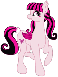 Size: 1004x1332 | Tagged: safe, artist:flamefyre1235, imported from derpibooru, bat pony, pony, crossover, draculaura, monster high, ponified, solo