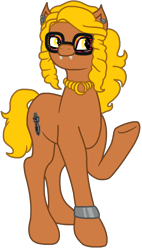 Size: 832x1464 | Tagged: safe, artist:flamefyre1235, imported from derpibooru, earth pony, hengstwolf, pony, werewolf, clawdia wolf, monster high, ponified, solo