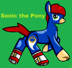 Size: 890x845 | Tagged: safe, artist:makerofmuch, imported from derpibooru, pony, ponified, solo, sonic the hedgehog, sonic the hedgehog (series)