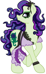 Size: 783x1259 | Tagged: safe, artist:flamefyre1235, imported from derpibooru, pony, amanita nightshade, monster high, ponified, solo