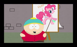 Size: 1430x869 | Tagged: safe, edit, imported from derpibooru, pinkie pie, eric cartman, parody, south park