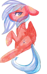 Size: 670x1066 | Tagged: safe, artist:starl, imported from derpibooru, oc, oc only, oc:winter song, pegasus, pony, solo