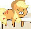 Size: 108x100 | Tagged: safe, imported from derpibooru, part of a set, applejack, emoticon, needs more jpeg, picture for breezies