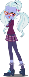 Size: 2000x5277 | Tagged: safe, artist:xebck, imported from derpibooru, sugarcoat, equestria girls, friendship games, absurd resolution, clothes, crystal prep academy, crystal prep shadowbolts, female, glasses, pleated skirt, school uniform, shoes, simple background, skirt, socks, solo, transparent background, vector