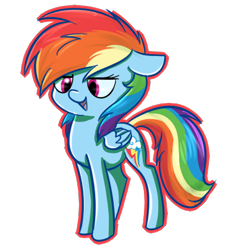 Size: 400x420 | Tagged: safe, artist:vividvulpine, imported from derpibooru, rainbow dash, female, solo