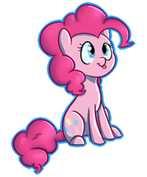 Size: 400x480 | Tagged: safe, artist:vividvulpine, imported from derpibooru, pinkie pie, female, solo, tongue out