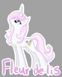 Size: 1036x1280 | Tagged: safe, artist:velocityraptor, imported from derpibooru, fleur-de-lis, pony, unicorn, female, solo