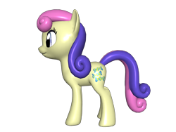 Size: 1200x900 | Tagged: safe, imported from derpibooru, bon bon, sweetie drops, earth pony, pony, 3d, 3d pony creator, female, mare, on side, pony creator 3d, ponylumen, side, solo