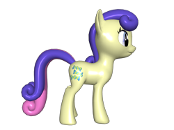 Size: 1200x900 | Tagged: safe, imported from derpibooru, bon bon, sweetie drops, earth pony, pony, 3d, 3d pony creator, female, mare, on side, pony creator 3d, ponylumen, side, solo