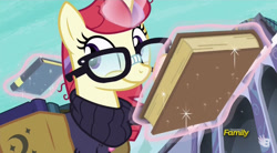 Size: 931x515 | Tagged: safe, imported from derpibooru, screencap, moondancer, amending fences, book