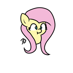 Size: 1000x1000 | Tagged: safe, artist:jessakitten, imported from derpibooru, fluttershy, :t, cross-eyed, cute, female, portrait, simple background, smiling, solo, transparent background, wide eyes