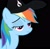 Size: 888x874 | Tagged: safe, artist:fillylover, editor:tk-clopper, imported from derpibooru, rainbow dash, cap, female, hat, like moths to flames, solo