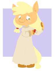 Size: 685x893 | Tagged: safe, artist:maareep, imported from derpibooru, applejack, anthro