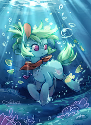Size: 800x1100 | Tagged: safe, artist:huaineko, imported from derpibooru, oc, oc only, oc:beibei, pixiv, solo, underwater