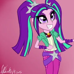 Size: 900x900 | Tagged: safe, artist:wubcakeva, imported from derpibooru, aria blaze, equestria girls, female, solo