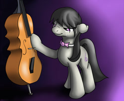 Size: 1000x814 | Tagged: safe, artist:jinyaranda, imported from derpibooru, octavia melody, cello, crying, musical instrument, solo