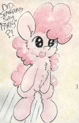 Size: 690x1073 | Tagged: safe, artist:slightlyshade, imported from derpibooru, pinkie pie, female, solo, traditional art