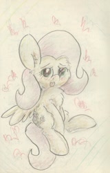 Size: 676x1059 | Tagged: safe, artist:slightlyshade, imported from derpibooru, fluttershy, female, solo, traditional art