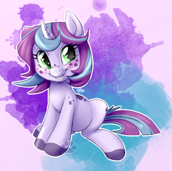 Size: 1200x1191 | Tagged: safe, artist:touchofsnow, imported from derpibooru, oc, oc only, pony, unicorn, freckles, solo