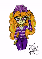 Size: 6071x8598 | Tagged: safe, artist:milkitalix, artist:sapphirevision421, imported from derpibooru, adagio dazzle, equestria girls, absurd resolution, female, hipster, solo