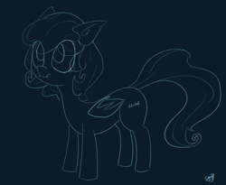 Size: 800x656 | Tagged: safe, artist:sand, artist:sand9k, imported from derpibooru, oc, oc only, oc:nuh, bat pony, pony, lineart, scrunchy face, solo