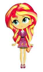 Size: 1200x2000 | Tagged: safe, artist:mailinya, imported from derpibooru, sunset shimmer, equestria girls, chibi, cute, female, solo