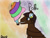 Size: 736x552 | Tagged: safe, artist:engishy, imported from derpibooru, pony, headphones, male, mixed media, music, musician, nick bertke, pipe, pogo, pogomix, ponified, rainbow, smoke, smoking, solo, traditional art, watercolor painting