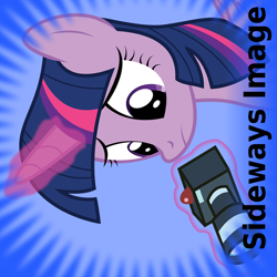 Size: 1024x1024 | Tagged: safe, artist:joey, derpibooru exclusive, imported from derpibooru, twilight sparkle, alicorn, pony, derpibooru, camera, meta, official spoiler image, sideways image, spoilered image joke, twilight sparkle (alicorn)