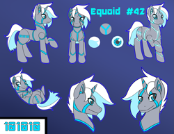 Size: 1617x1249 | Tagged: safe, artist:bumblebun, imported from derpibooru, oc, oc only, original species, robot, unicorn